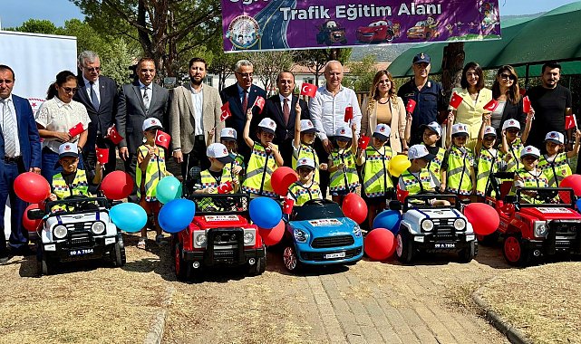 Çine'de öğrenciler akülü araçla trafik kurallarını uygulamalı öğrenecek