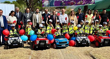 Çine'de öğrenciler akülü araçla trafik kurallarını uygulamalı öğrenecek