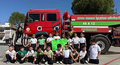 Çine'de öğrenciler orman yangınları hakkında bilgilendirildi