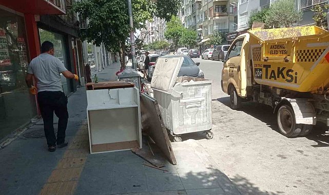 Çöp taksiler hafta sonu da mesaide