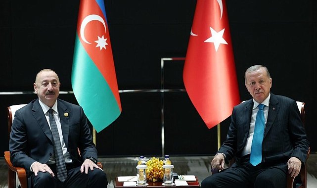 Cumhurbaşkanı Erdoğan, Azerbaycan Cumhurbaşkanı Aliyev'le görüştü