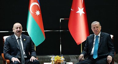 Cumhurbaşkanı Erdoğan, Azerbaycan Cumhurbaşkanı Aliyev'le görüştü
