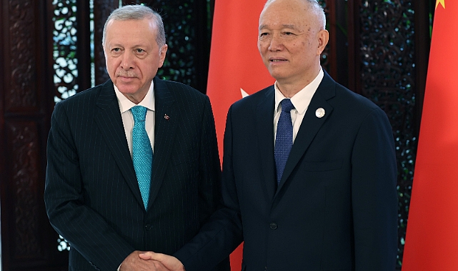 Cumhurbaşkanı Erdoğan, Çin Komünist Partisi Siyasi Büro Sekreteri Say Çi ile görüştü
