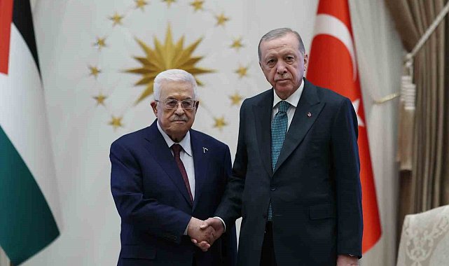 Cumhurbaşkanı Erdoğan, Filistin Devlet Başkanı Abbas ile görüştü