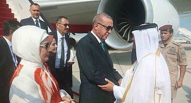 Cumhurbaşkanı Erdoğan, Katar'a geldi