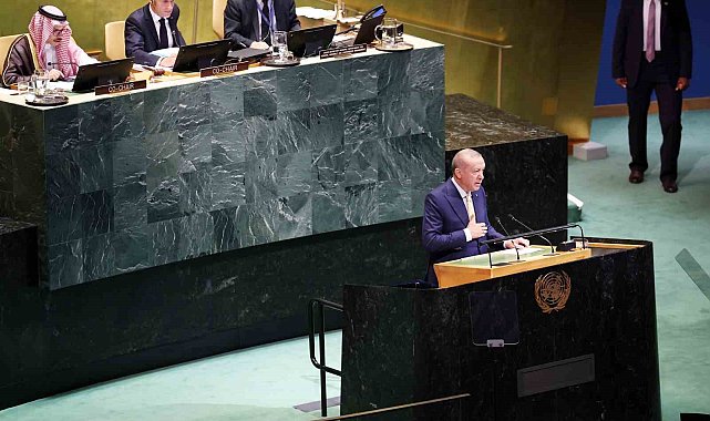 Cumhurbaşkanı Erdoğan: "Holokost zulmüyle kökü kazınmak istenen bir toplumu yöneten Netanyahu hükümeti, aynı toprağı suyu havayı, denizi paylaştığı binlerce yıllık komşularına soykırım uyduruyor"