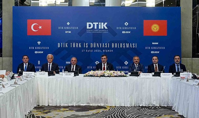 Cumhurbaşkanı Yardımcısı Yılmaz, Kırgızistan'da Türk iş insanlarıyla buluştu
