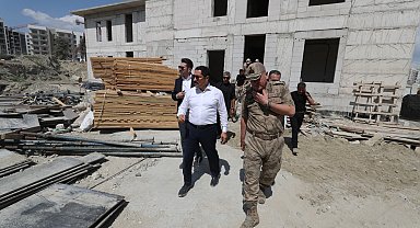 Defne'de jandarma hizmet binalarının inşası sürüyor