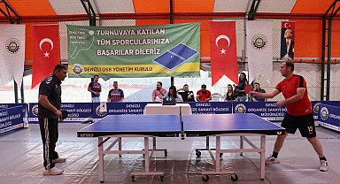 Denizli OSB'de 6. Geleneksel Masa Tenisi Turnuvası başladı