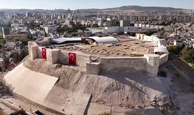 Depremde ağır hasar alan Gaziantep Kalesi'nin restorasyonu tamamlandı