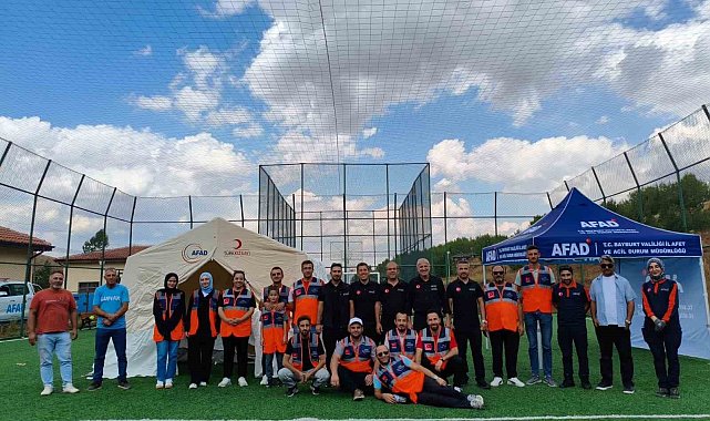 Destek AFAD gönüllüleri Demirözü'nde bir araya geldi