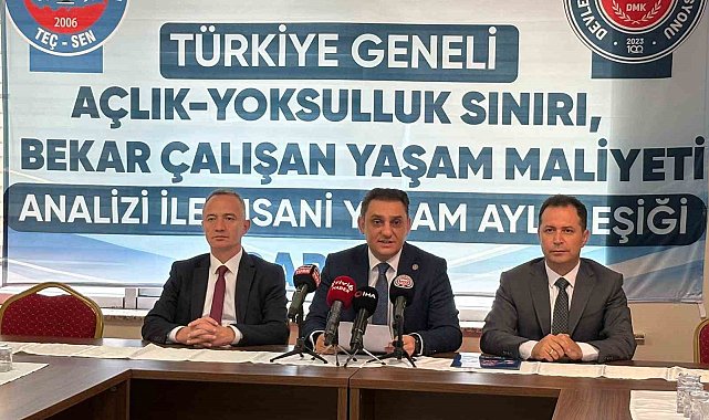 Devlet Memurları Konfederasyonuna bağlı TEÇSEN açlık sınırı araştırmasını açıkladı