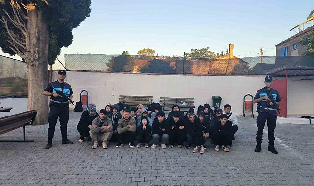 Didim'de 23 düzensiz göçmen yakalandı
