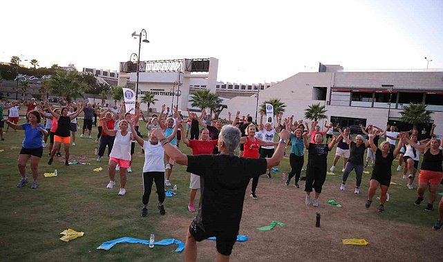 Didimliler 'Herkes için hareket' sloganıyla spor yaptı