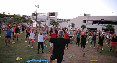 Didimliler 'Herkes için hareket' sloganıyla spor yaptı