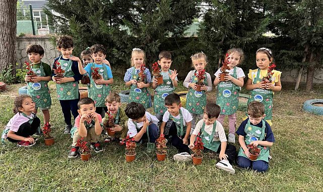 Doğa sevgisi minik kalplerde filizleniyor