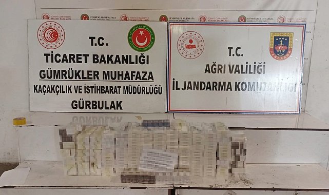 Doğubayazıt'ta tırda 4 bin 450 paket kaçak sigara ele geçirildi