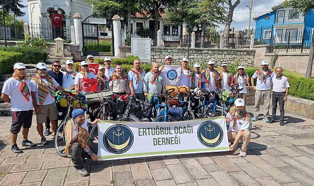 Domaniç Hayme Ana Türbesi'nden Söğüt Ertuğrul Gazi Türbesine bisikletlerle gidecekler