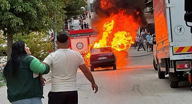 Dört yıllık birikimi ile aldığı, 1 defa kullandığı aracı 30 dakikada yandı