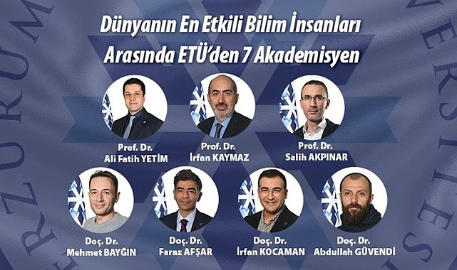 Dünyanın en etkili bilim insanları arasında ETÜ'den 7 akademisyen