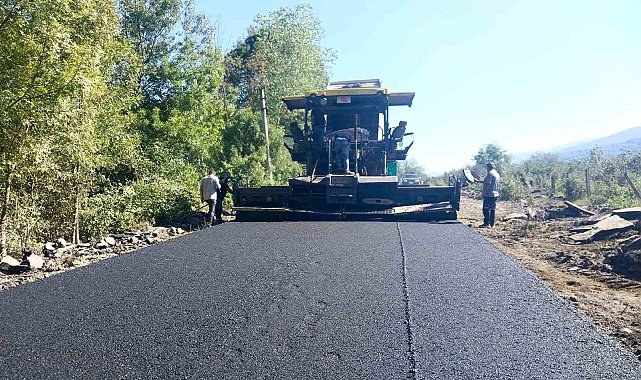 Düzce'de köylerin ulaşım konforu artıyor