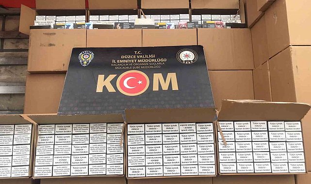 Düzce'de polis ve jandarma kaçakçılara göz açtırmıyor