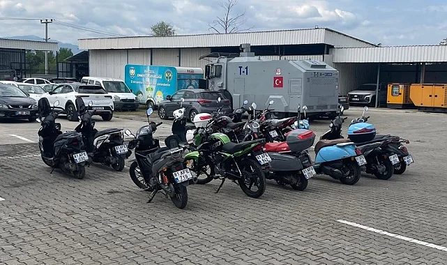 Düzce'de 'motosiklet tadilat' operasyonu: 27 gözaltı!