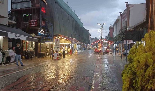 Edirne'de sağanak yağış