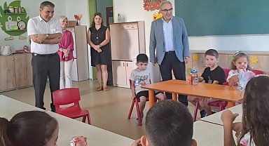 Edremit'te İlçe Milli Eğitim Müdürü Esmen'den okul ziyaretleri