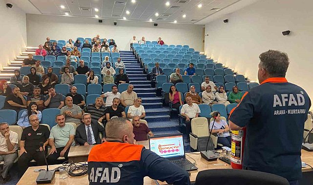 Elazığ'da afet farkındalık, yangın ve tahliye tatbikatı