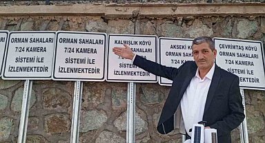 Elazığ'da alkışlanacak hareket: Muhtar ormanlık alanlara kamera sistemi taktırdı