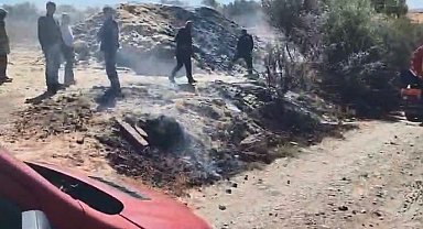 Elazığ'da otluk alanda yangın