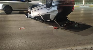 Elazığ'da otomobil takla attı: 1 yaralı