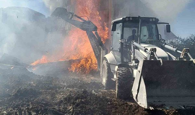 Elazığ'da samanlık yangını