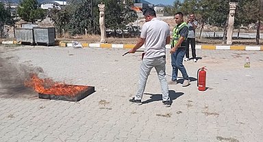 Emet MYO'da yangın tatbikatı