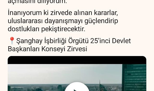 Emine Erdoğan'dan Çin'de katıldıkları programlara ilişkin video paylaşımı: