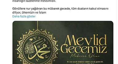 Emine Erdoğan'dan Mevlit Kandili mesajı: