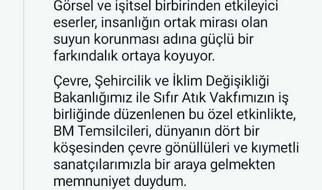 Emine Erdoğan'dan New York'ta açılan "Sıfır Atık Mavi-Damla Damla" sergisine ilişkin paylaşım