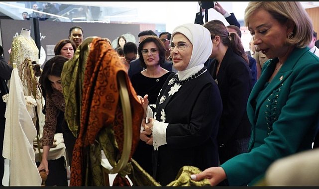 Emine Erdoğan'ın Amerika temaslarına Bursa İpeği damgasını vurdu
