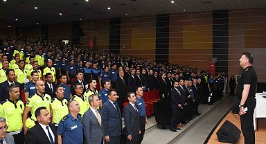 Emniyet Müdürü Baybaba, genel değerlendirme ve bilgilendirme toplantısı yaptı