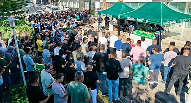 Erdemli Belediyesi'nin acı günü: Vefat eden personel için tören düzenlendi