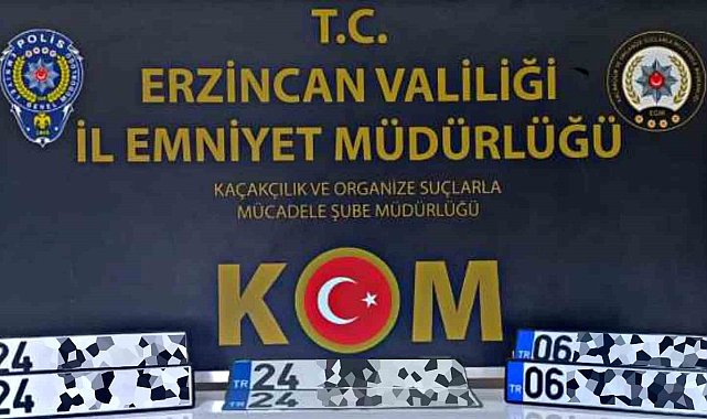 Erzincan'da 'APP plaka' operasyonu! 5 kişi gözaltına alındı