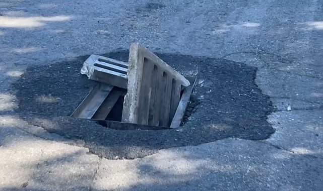 Erzincan'da kırılan mazgal tehlike oluşturdu