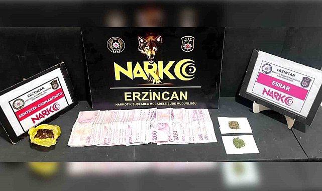 Erzincan'da uyuşturucu operasyonunda 1 zanlı tutuklandı