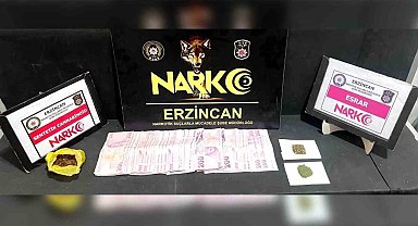 Erzincan'da uyuşturucu operasyonunda 1 zanlı tutuklandı