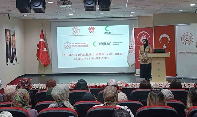 Erzurum'da kadına yönelik bağımlılıkla mücadele eğitimi düzenlendi