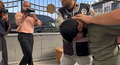 Eşini sokak ortasından döven şahıs adliyeye sevk edildi