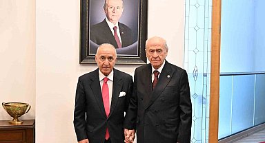 Eski CHP Genel Başkanı Çetin'den MHP lideri Bahçeli'ye ziyaret