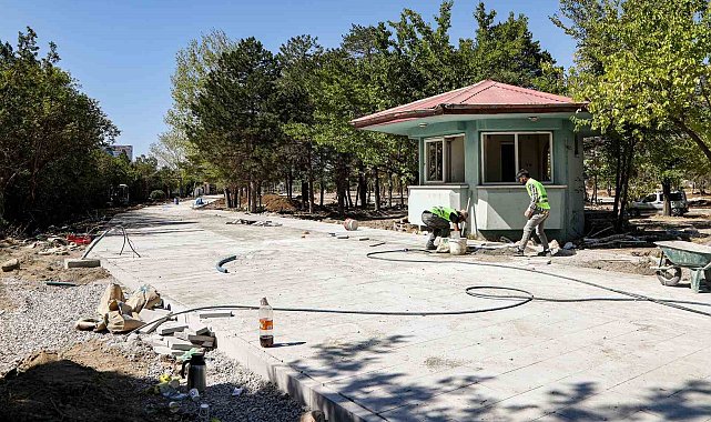 Eski DSİ yerleşkesinde millet bahçesi yapımı devam ediyor