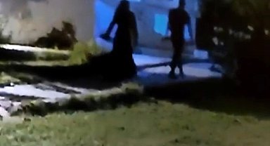 Eski eşi tarafından eşarbıyla boğularak öldürülen kadının son anları güvenlik kamerasına yansıdı